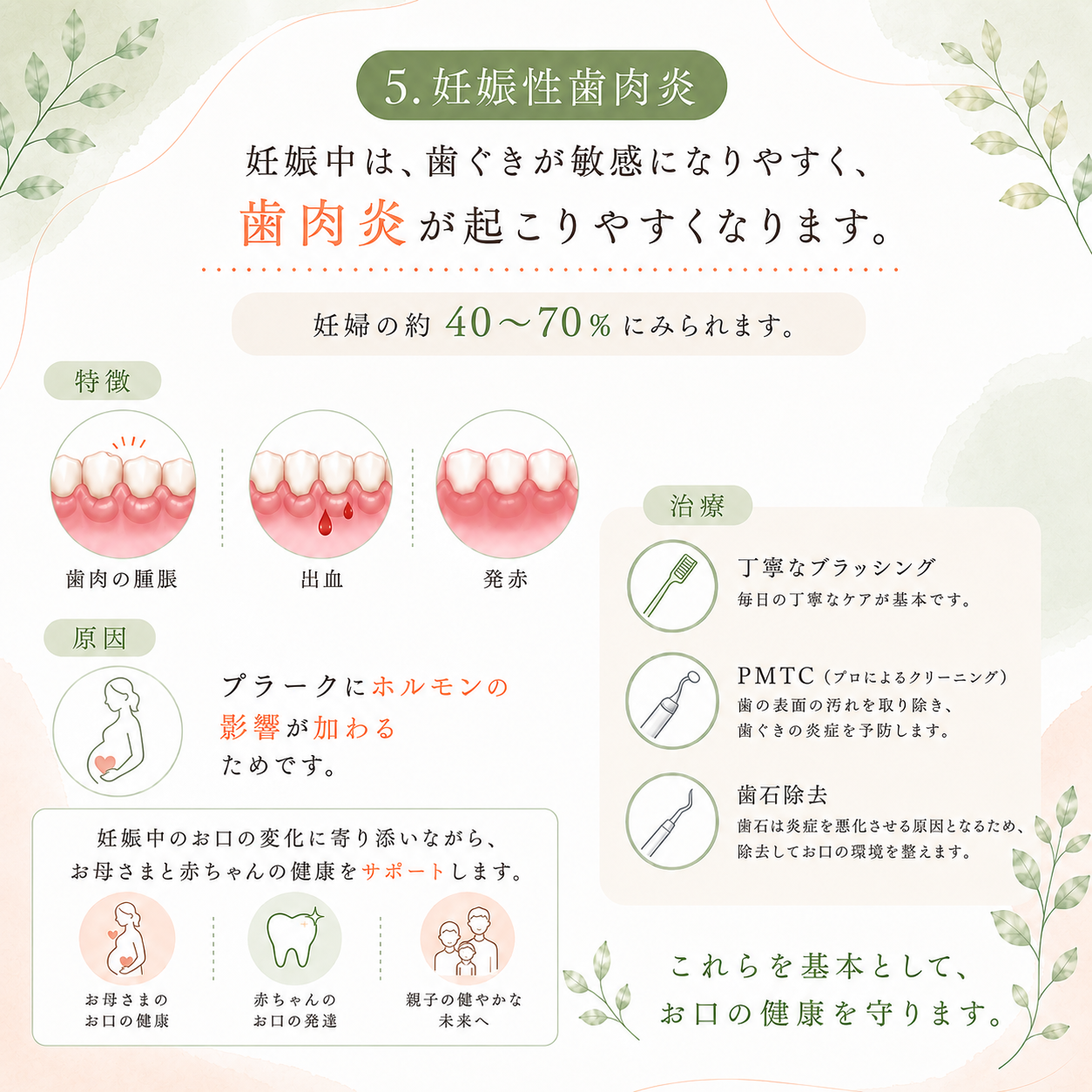 5. 妊娠性歯肉炎