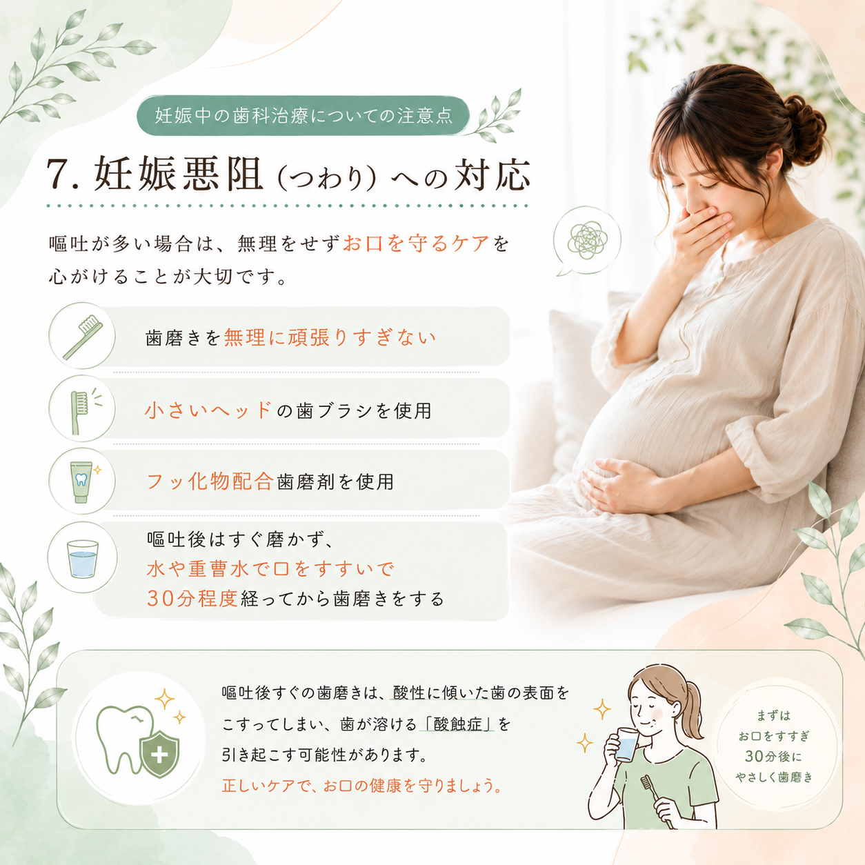 7. 妊娠悪阻（つわり）への対応
